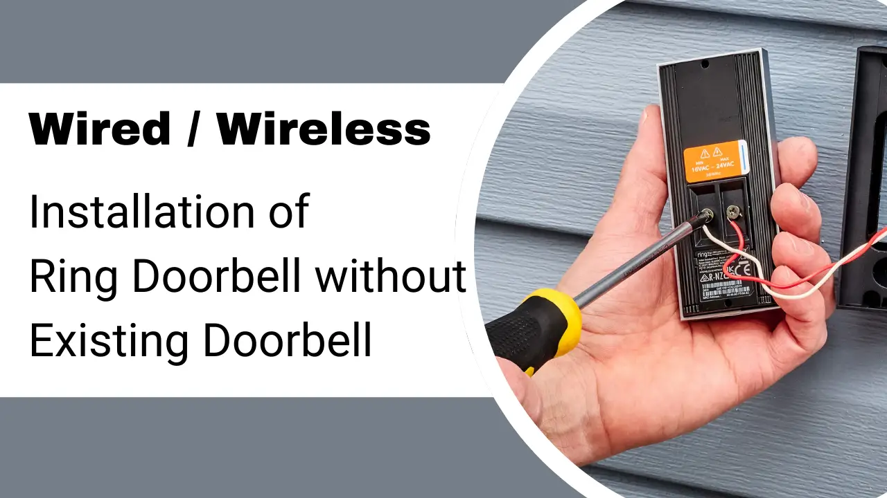 how to install ring doorbell without existing doorbell